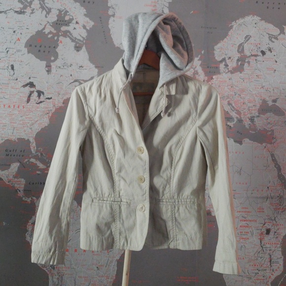 Michael Kors Jackets & Blazers - Michael Kors Beige Jacket Hooded Size Medium.